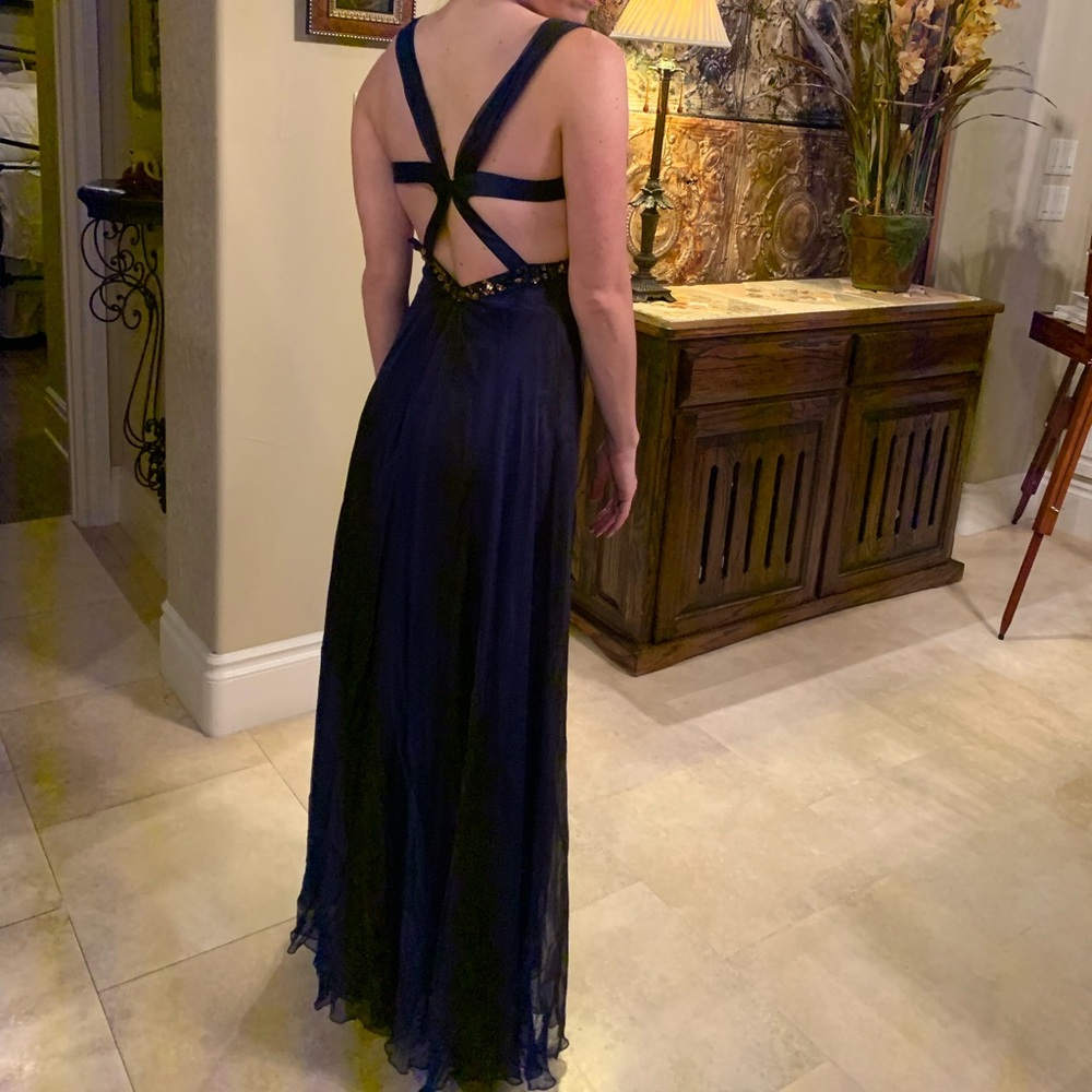 Dark blue formal dress